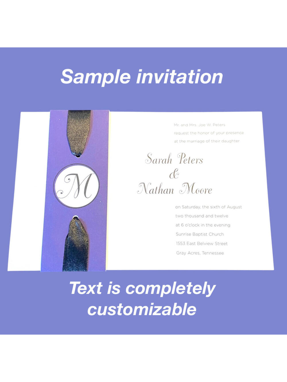 Printable Wedding Invitations 75 Invitations - Picture 2 of 9
